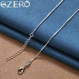 ALIZERO 925 Silver Geometric Bead Chain Necklace, Unisex Jewelry