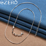 ALIZERO 925 Silver Geometric Bead Chain Necklace, Unisex Jewelry