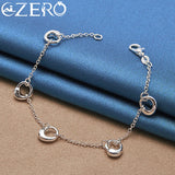 ALIZERO 925 Silver Water Drop Set Wedding Party Jewelry