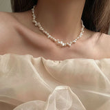 French Natural Freshwater Pearl Necklace for Women