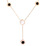 Metal Pendant Necklace for Women Thin Chain Accessories
