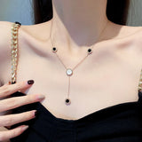 Metal Pendant Necklace for Women Thin Chain Accessories