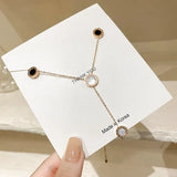Metal Pendant Necklace for Women Thin Chain Accessories