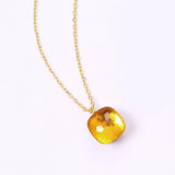 Amethyst Candy Style Pendant Necklace 925 Sterling Silver Plated Fine Jewelry