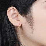 925 Silver Rose Quartz Earrings Plated Wedding Jewelry
