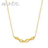 925 Silver Chain Necklace Women Vintage Texture Plated Fine Jewelry