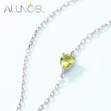 925 Silver Necklace Women Yellow CZ Daisy Flower Enamel Jewelry