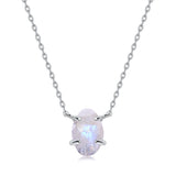 925 Silver Pendant Necklace Moonstone Aquamarine Gems Fine Jewelry