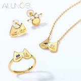 Sterling Silver Cat Animal Pendant Necklace Chain Link Fine Jewelry