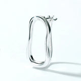 925 Silver Hoop Earrings Women's Jewelry
