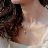 Geometric Pendant Necklace 925 Silver Chain Fine Jewelry