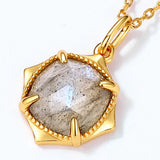 925 Sterling Silver Heart Pendant Labaradorite Fine Jewelry
