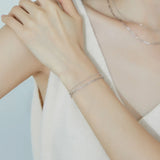 925 Sterling Silver Link Bracelet Bright Silver Fine Jewelry