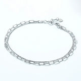 925 Sterling Silver Link Bracelet Bright Silver Fine Jewelry