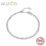 925 Sterling Silver Link Bracelet Bright Silver Fine Jewelry