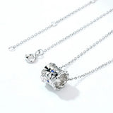 925 Silver Sapphire Necklace for Women Adjustable Chain Birthday Gift