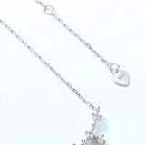 925 Silver Necklace for Women Opal Chain Party Gift Fine Jewelry