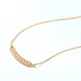 925 Sterling Silver Necklace Shell Zircon Wedding Jewelry