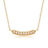 925 Sterling Silver Necklace Shell Zircon Wedding Jewelry