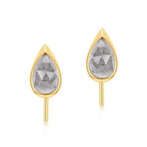 Labradorite Water Drop Earrings, Sterling Silver, Wedding Fine Jewelry