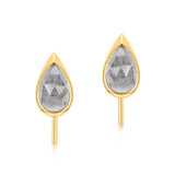 Labradorite Water Drop Earrings, Sterling Silver, Wedding Fine Jewelry