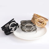 Boho Leather Bracelet Unisex Bangle Multilayer Wrap Jewelry