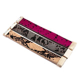 Boho Snake Skin Leather Bracelet Women Wide Wrap Bangle Jewelry