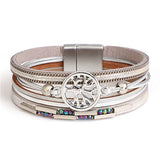 Men's Vintage Life Tree Leather Bracelet