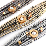 Multilayer Wrap Bracelet Bangle Statement Jewelry