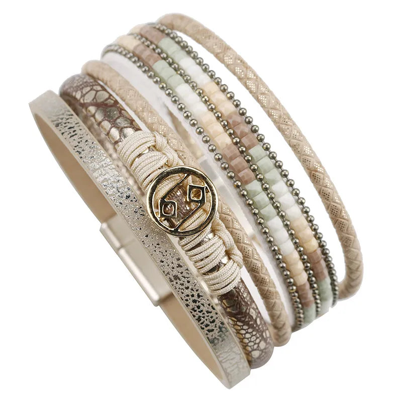 Bohemian Multilayer Charm Bracelet for Women