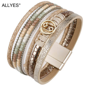 Bohemian Multilayer Charm Bracelet for Women