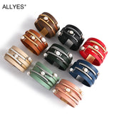 Boho Charm Multicolor Pearl Leather Bracelet Statement Jewelry