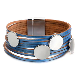 Boho Multilayer Leather Bracelet for Women
