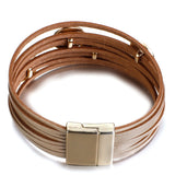 Boho Multilayer Leather Bracelet for Women