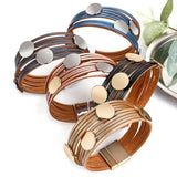 Boho Multilayer Leather Bracelet for Women