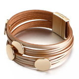 Boho Multilayer Leather Bracelet for Women