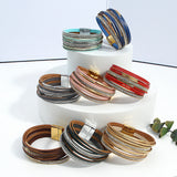 Boho Rhinestone Wrap Bracelet for Women