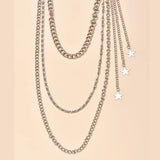 Alloy Multilayer Tassel Star Waist Chain Belt Body Jewelry