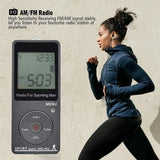 Portable AM FM Radio with Headphones