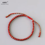 3PCS Tibetan Lucky Charm Bracelets Red Rope Bracelet