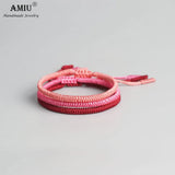 3PCS Tibetan Lucky Charm Bracelets Knots Rope Bracelet