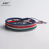 3PCS Tibetan Lucky Charm Bracelets Knots Rope Bracelet