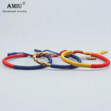Tibetan Lucky Charm Bracelets Set - Good Luck Knots Rope Bracelet