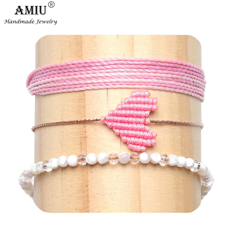 Boho Weave Friendship Bracelet Set