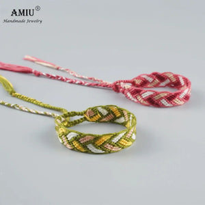 Colorful Friendship Bracelets Woven Cotton Friendship Bracelets