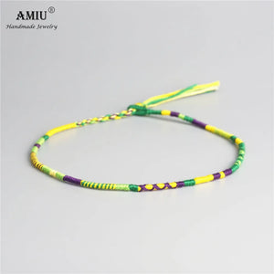 Vintage Woven Cotton Boho Choker Necklace