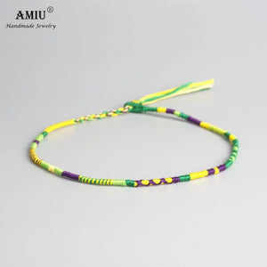 Vintage Woven Cotton Boho Choker Necklace