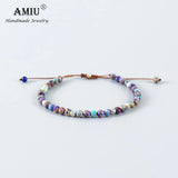 Tibetan Stone Beads Stretch Bracelet Yoga Chakra Crystal Bead Bracelet