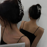 Punk Metal Hair Clips for Women Silver Hair Claws Barrettes Hair Accessories
