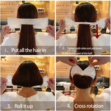 Deft Bun Hair Band Colorful Plant Pattern Hair Bun Maker
